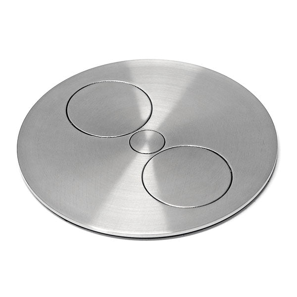 Infällbart eluttag Twist rostfritt stål