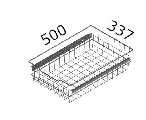 Korg med rullskenor 337x500x140 antracit