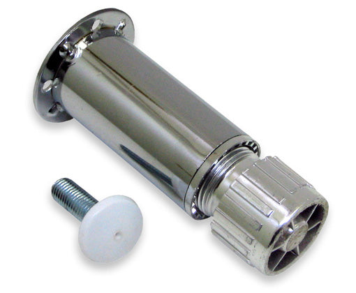 Justerbart ben till sockel 100 mm metall