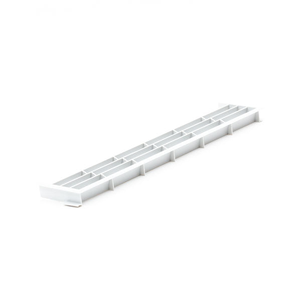 Ventilationsgaller av plast silver
