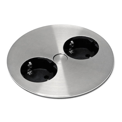 Infällbart eluttag Twist rostfritt stål