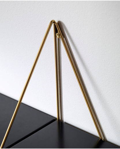 Pythagoras konsoler, 2 st, matt mässing