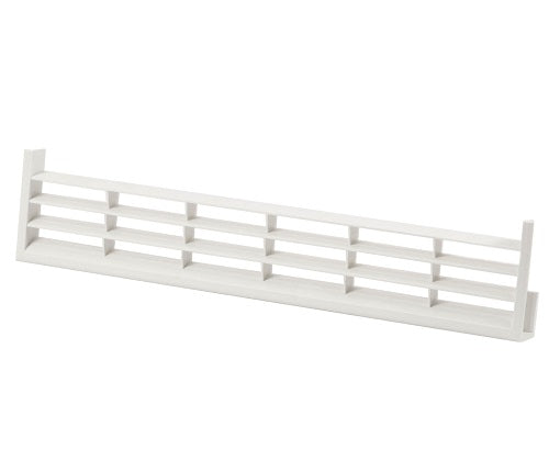 Ventilationsgaller av plast vit