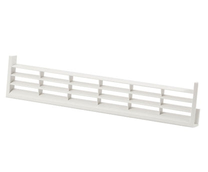 Ventilationsgaller av plast vit