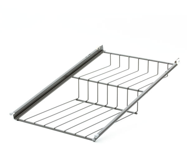 Utdragbart skoställ 400mm antracitgrå