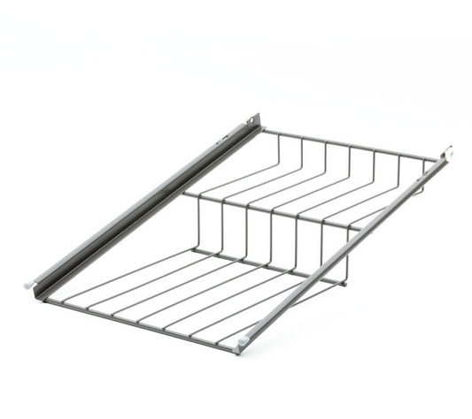 Utdragbart skoställ 400mm antracitgrå