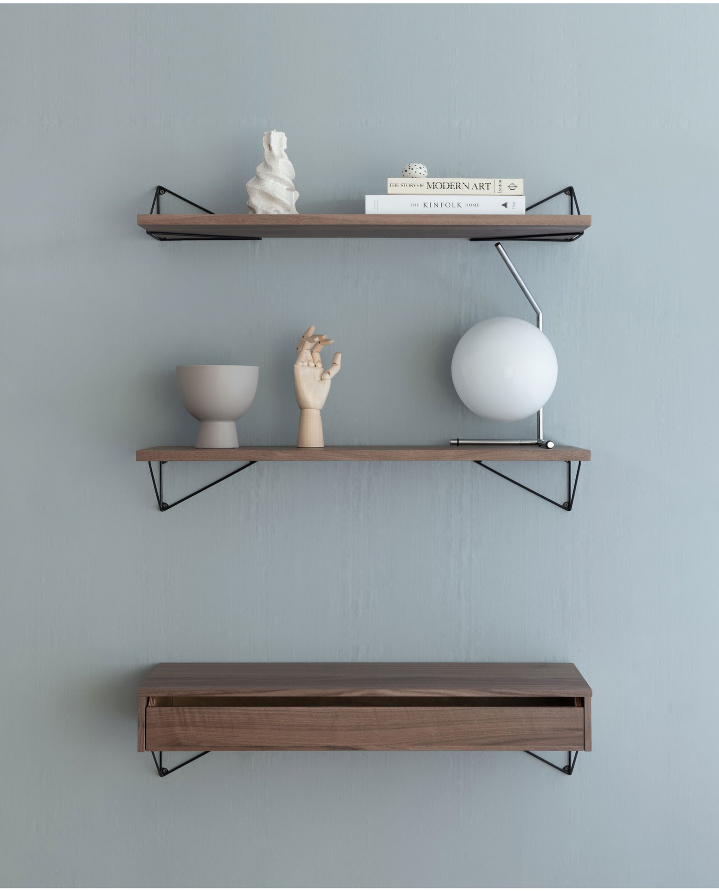 Pythagoras konsoler, 2 st, matt svart