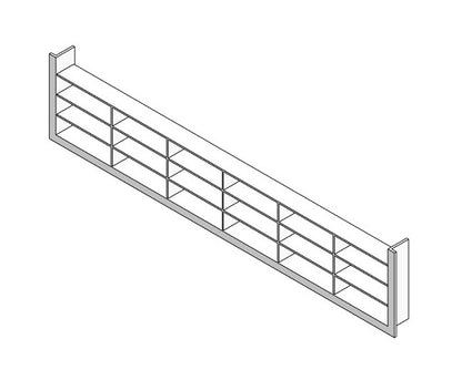 Ventilationsgaller av plast vit