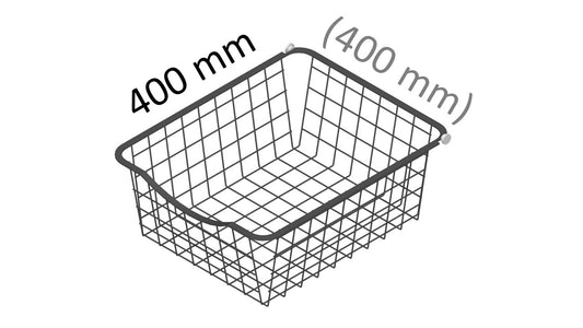 Skåpkorg 400x400mm antracitgrå