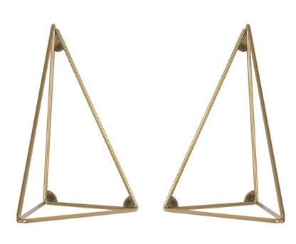 Pythagoras konsoler, 2 st, matt mässing