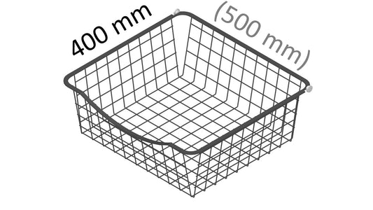 Skåpkorg 500x400mm antracitgrå