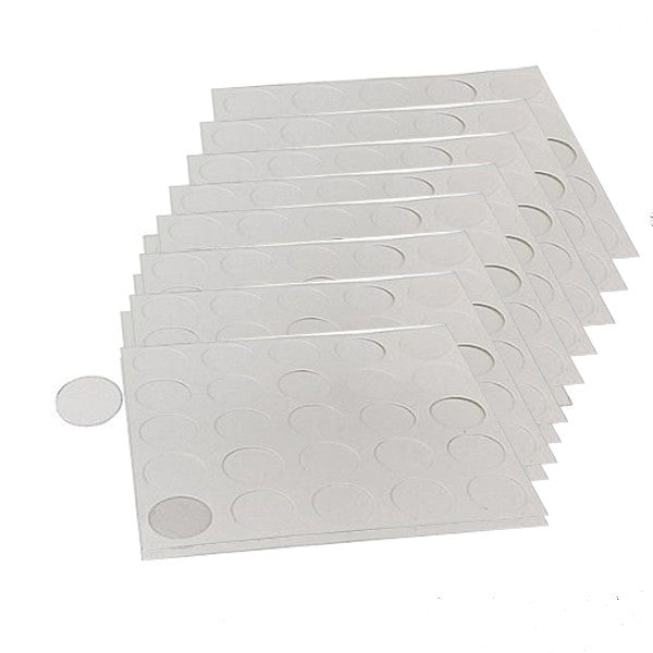 Självhäftande täckbricka 17 mm vit x 12st