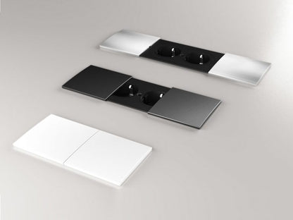 Infällbart eluttag Due rostfritt stål