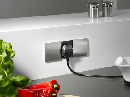 Infällbart eluttag Due rostfritt stål